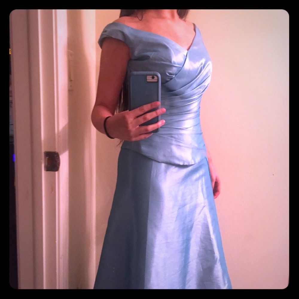 Formal blue dress